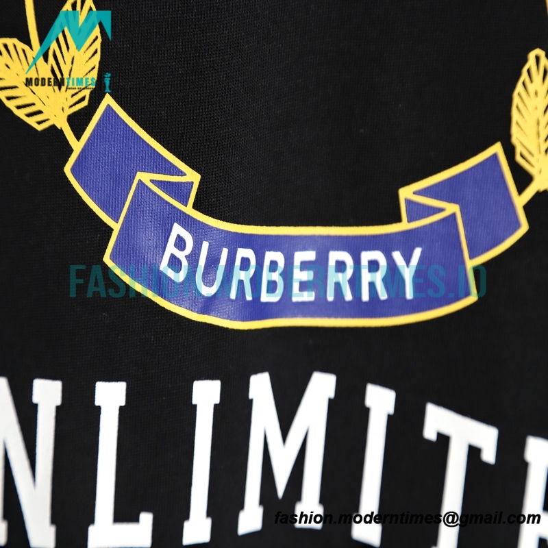 Burberry - 23SS Short Sleeve T-shirt With Embroidered Oak Leaf Logo