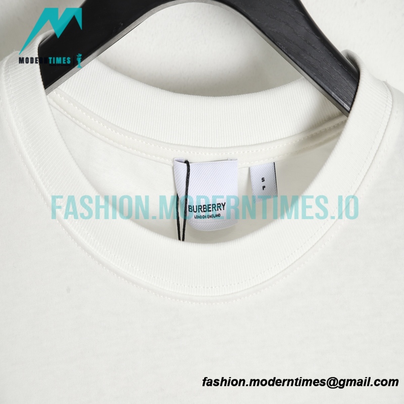 Burberry - 23SS Short Sleeve T-shirt With Embroidered Oak Leaf Logo