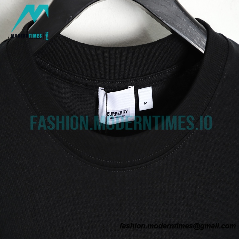 Burberry - 23SS Short Sleeve T-shirt With Embroidered Oak Leaf Logo