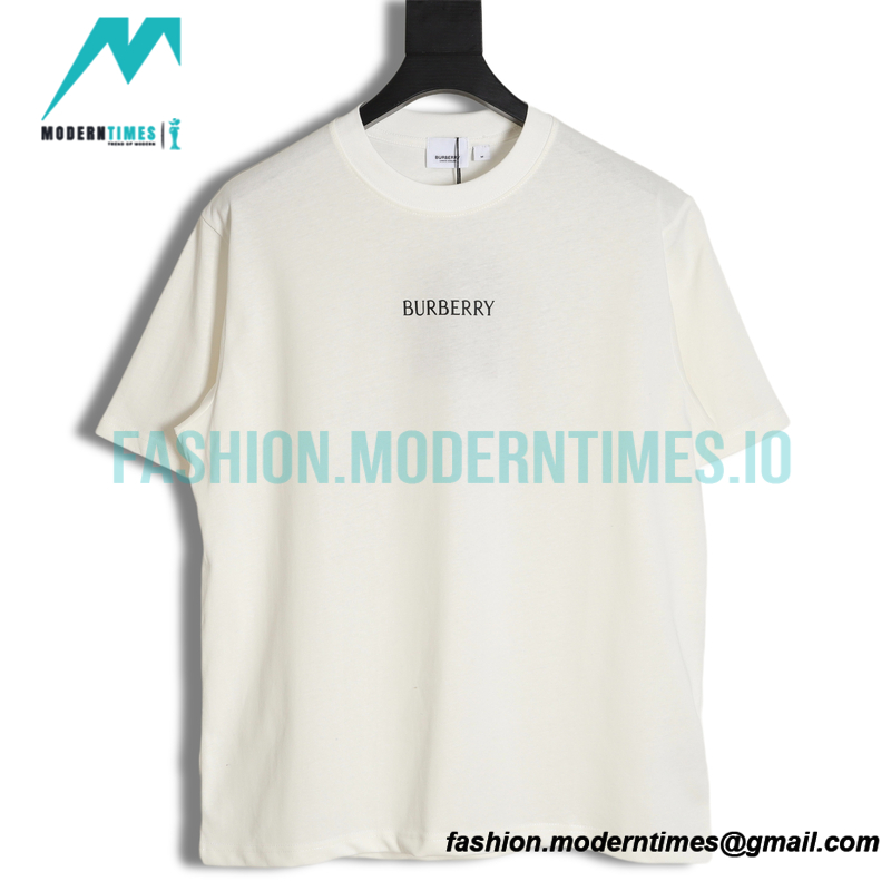 Burberry - 2023SS Back New Knight Charger Logo Short-sleeved T-shirt