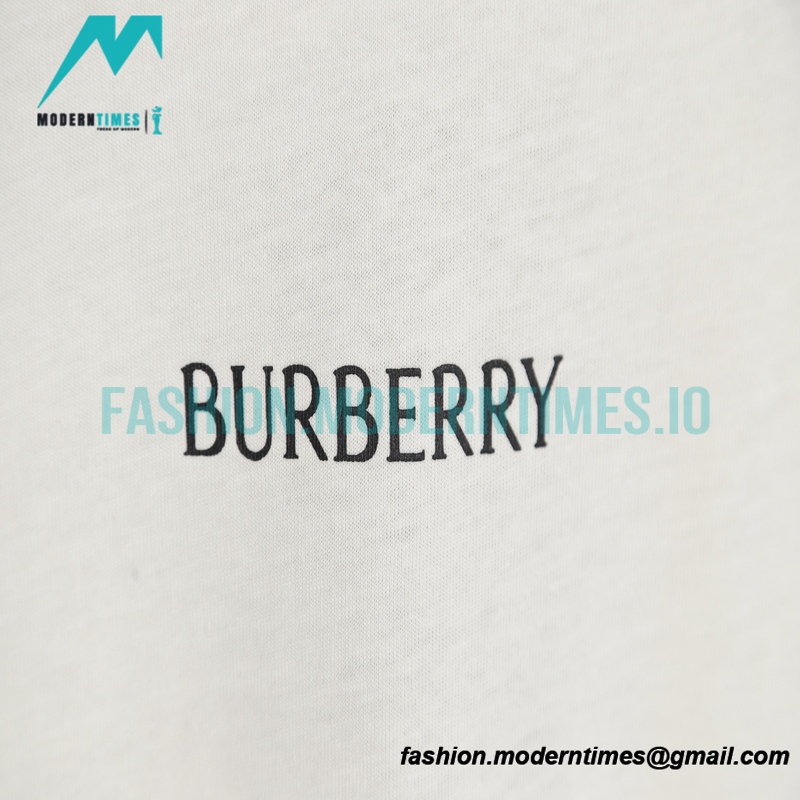 Burberry - 2023SS Back New Knight Charger Logo Short-sleeved T-shirt