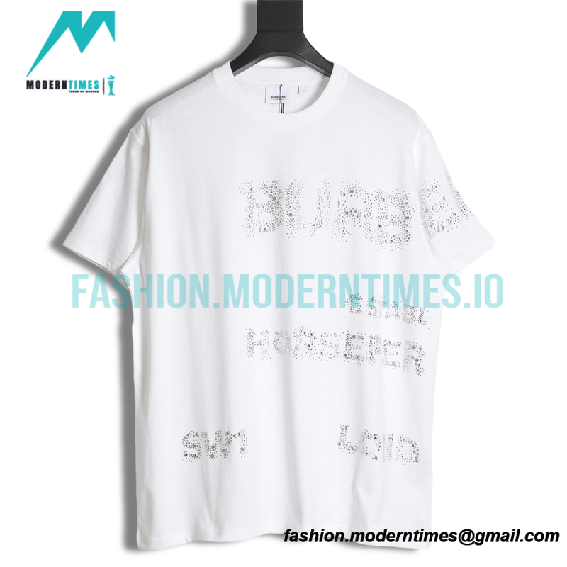 Burberry - 23SS Horseferry Hot-drill Logo Short-sleeved T-shirt