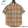 Burberry -Classic Plaid Short-sleeved Shirt