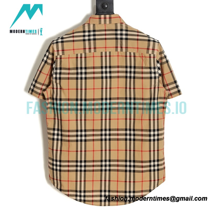 Burberry -Classic Plaid Short-sleeved Shirt