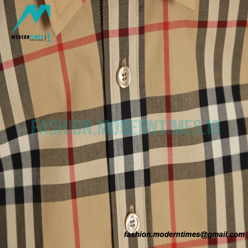 Burberry -Classic Plaid Short-sleeved Shirt