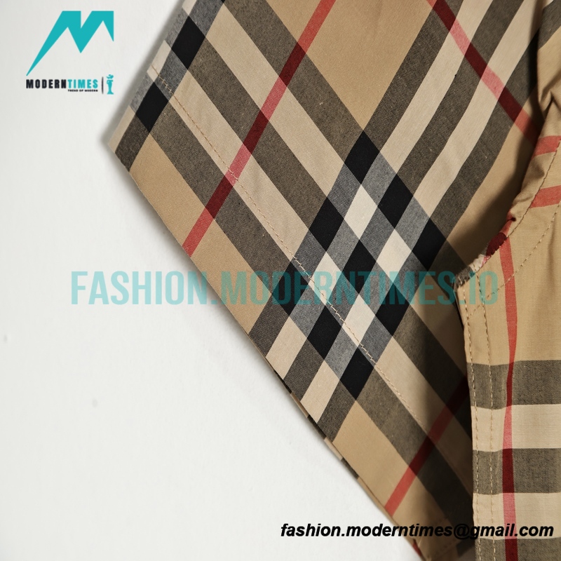 Burberry -Classic Plaid Short-sleeved Shirt