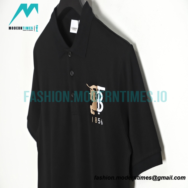 Burberry -Classic War Horse Embroidered Polo Short Sleeve