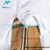Burberry - Short Sleeved T-shirt With B Label Embroidery Stitched On The Chest