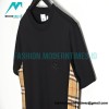 Burberry - Short Sleeved T-shirt With B Label Embroidery Stitched On The Chest