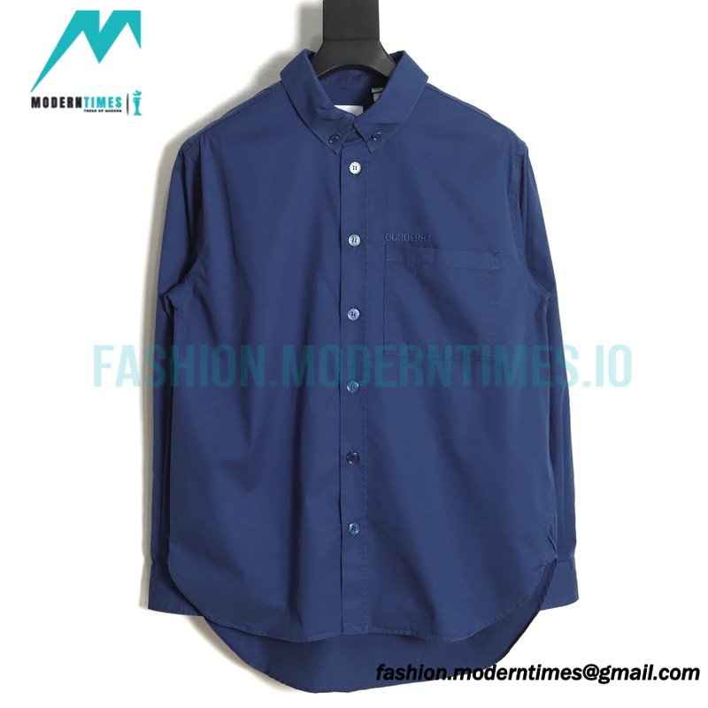 Burberry - 23SS Small Embroidered Long-sleeved Shirt