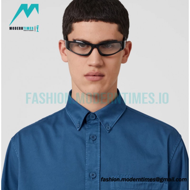 Burberry - 23SS Small Embroidered Long-sleeved Shirt