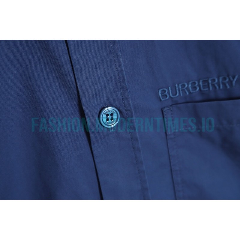 Burberry - 23SS Small Embroidered Long-sleeved Shirt