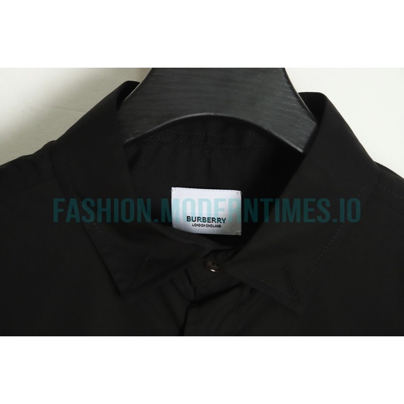 Burberry - 22FW Signature Embroidered Long Sleeve Shirt