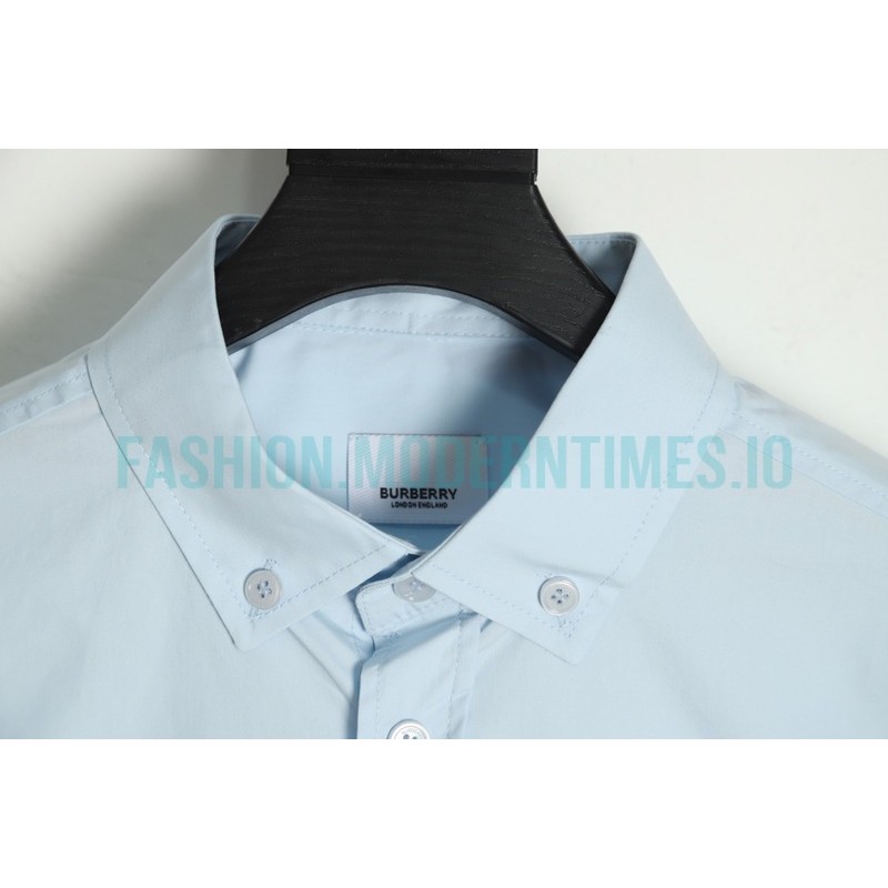 Burberry - 22FW Signature Embroidered Long Sleeve Shirt