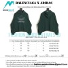  Balenciaga - Adidas Co-branded Embroidered Clover Hoodie 