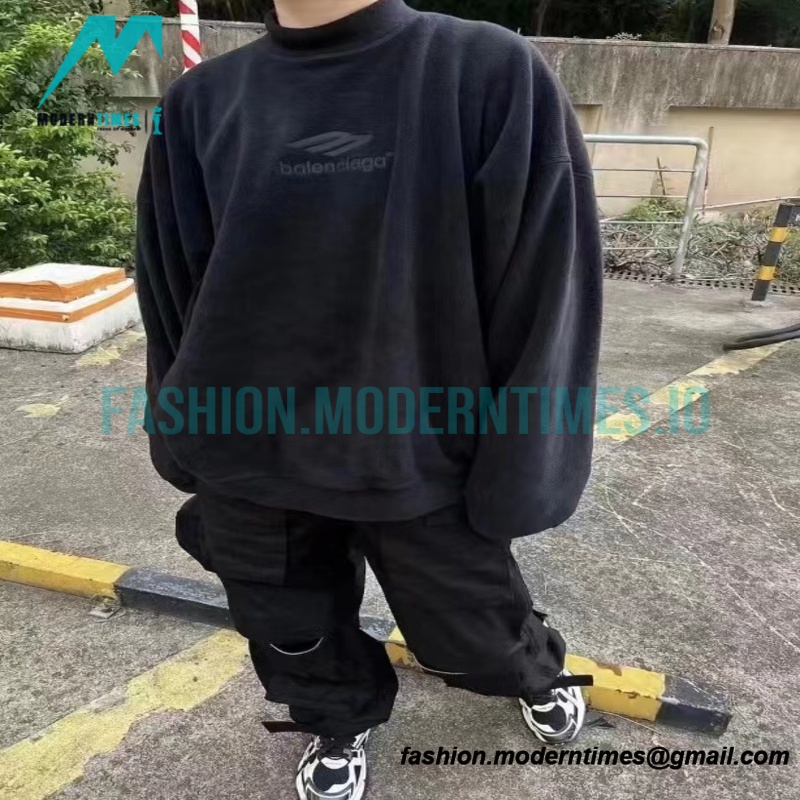 Balenciaga - 22FW 3M Polar Fleece Crewneck Hoodie