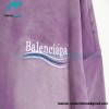 Balenciaga - 23ss Wash Water Tie-dye Fried Snow Cola Embroidery Cardigan Long-sleeved Hoodie