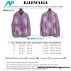Balenciaga - 23ss Wash Water Tie-dye Fried Snow Cola Embroidery Cardigan Long-sleeved Hoodie
