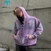 Balenciaga - 23ss Wash Water Tie-dye Fried Snow Cola Embroidery Cardigan Long-sleeved Hoodie