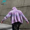 Balenciaga - 23ss Wash Water Tie-dye Fried Snow Cola Embroidery Cardigan Long-sleeved Hoodie
