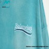 Balenciaga - 23ss Wash Water Tie-dye Fried Snow Cola Embroidery Cardigan Long-sleeved Hoodie
