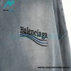 Balenciaga - 23ss Wash Water Tie-dye Fried Snow Cola Embroidery Cardigan Long-sleeved Hoodie