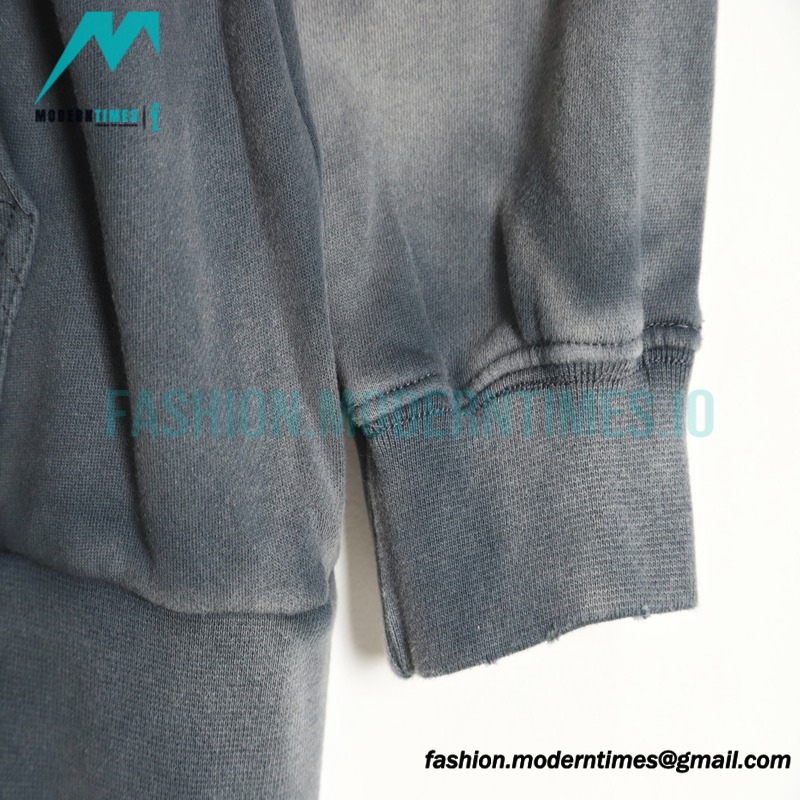 Balenciaga - 23ss Wash Water Tie-dye Fried Snow Cola Embroidery Cardigan Long-sleeved Hoodie