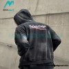 Balenciaga - 23ss Wash Water Tie-dye Fried Snow Cola Embroidery Cardigan Long-sleeved Hoodie
