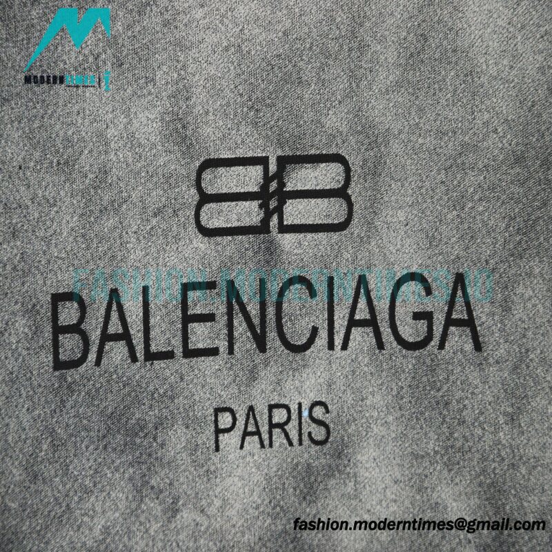 Balenciga - 23SS Gradient Letter Logo Round Neck Hoodie 