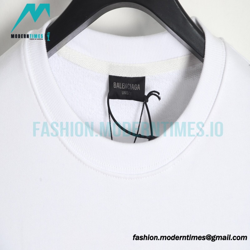 Balenciga - 23SS Gradient Letter Logo Round Neck Hoodie 
