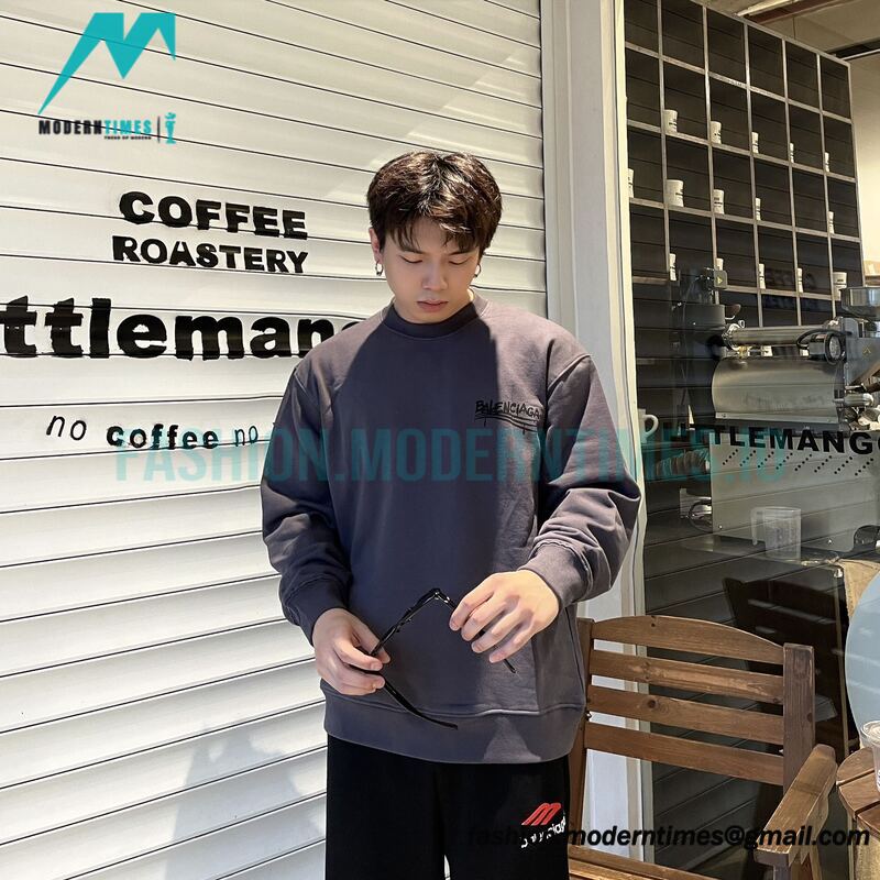 Balenciga - 23SS Cola Logo Crewneck Hoodie