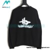 Balenciaga - 23FW Overlapping Letter Logo Round Neck Hoodie