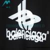 Balenciaga - 23FW Overlapping Letter Logo Round Neck Hoodie