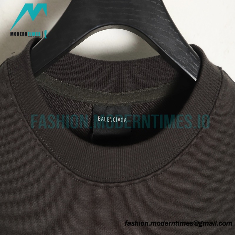 Balenciaga - 23Fw Double B Logo Three-dimensional Embroidered Round Neck Hoodie