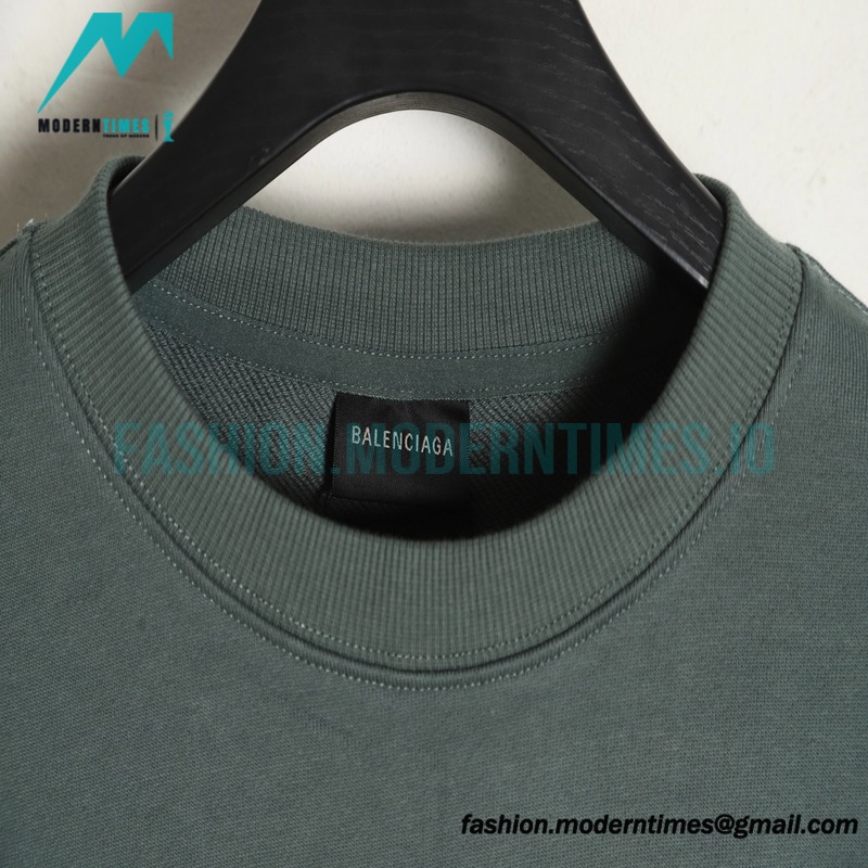 Balenciaga - 23Fw Double B Logo Three-dimensional Embroidered Round Neck Hoodie