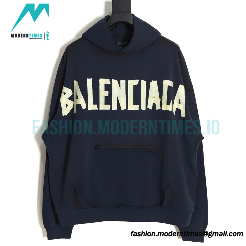 Balenciaga - 23SS Paper Tape Hoodie 