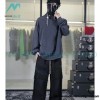 Balenciaga - 23FW Wash Round Neck Hoodie With Puncture Buckle
