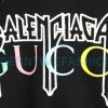 Balenciaga - Gucci Embroidered Logo Printed Crewneck Hoodie