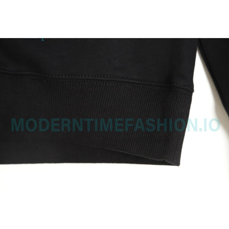 Balenciaga - Gucci Embroidered Logo Printed Crewneck Hoodie