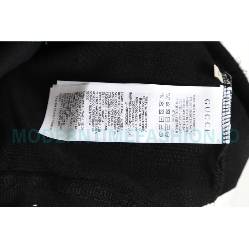 Balenciaga - Gucci Embroidered Logo Printed Crewneck Hoodie