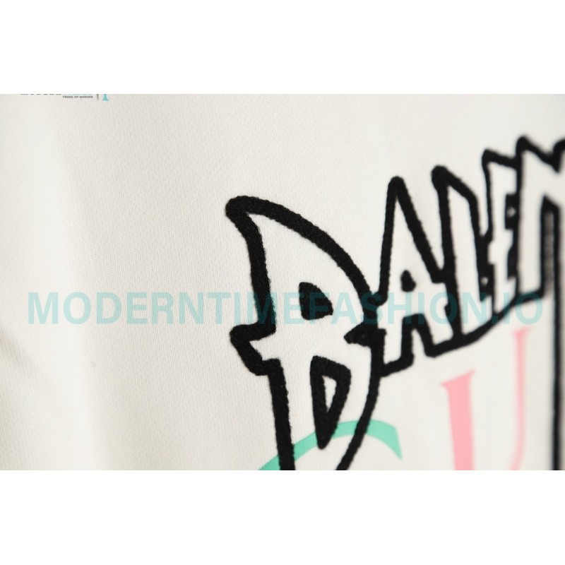 Balenciaga - Gucci Embroidered Logo Printed Crewneck Hoodie