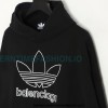 Balenciaga - Adidas Co-brand Embroidered Clover Hoodie