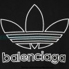 Balenciaga - Adidas Co-brand Embroidered Clover Hoodie