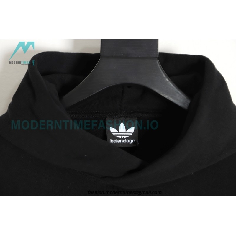 Balenciaga - Adidas Co-brand Embroidered Clover Hoodie