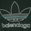 Balenciaga - Adidas Co-brand Embroidered Clover Hoodie