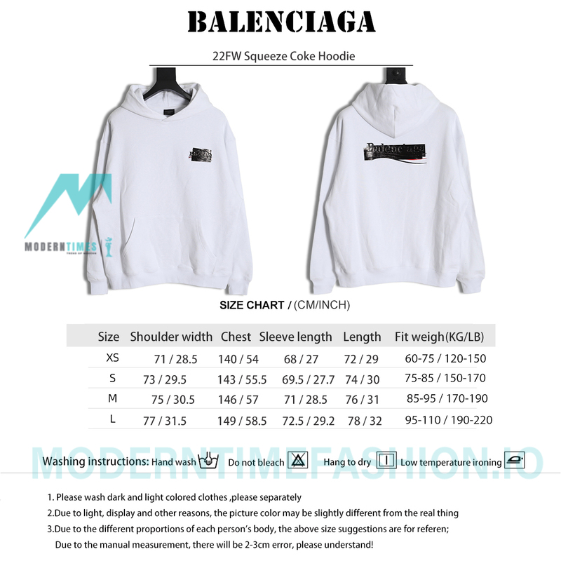 Balenciaga - 22FW Squeeze Coke Hoodie 