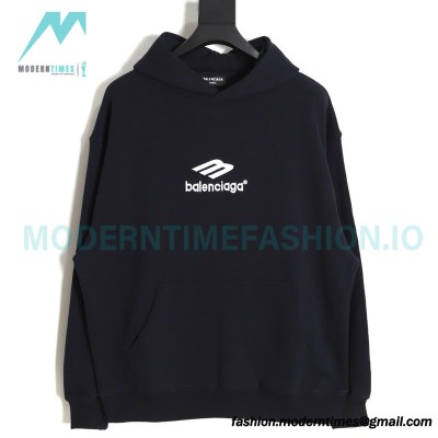 Balenciaga - Gradient Wash Destroys Hand-painted Cursive Lettered Crew-neck Hoodie