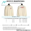 Gucci - Balenciaga Co-branded Embroidered Crew-neck Hoodie