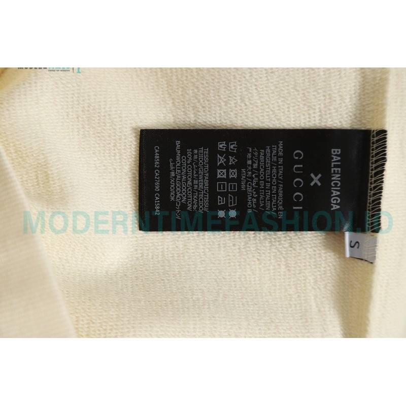 Gucci - Balenciaga Co-branded Embroidered Crew-neck Hoodie