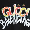  Gucci - Balenciaga Hand Painted Crew-neck Hoodie